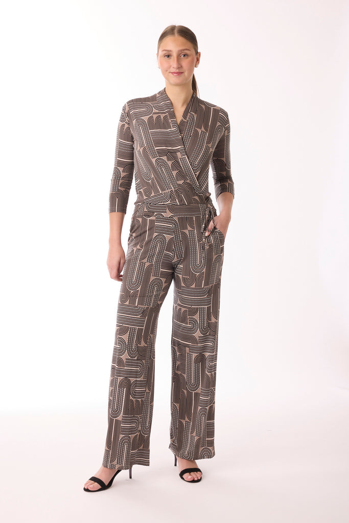 Jumpsuit mit Muster von dem Hamburger Modelabel stegmann mode